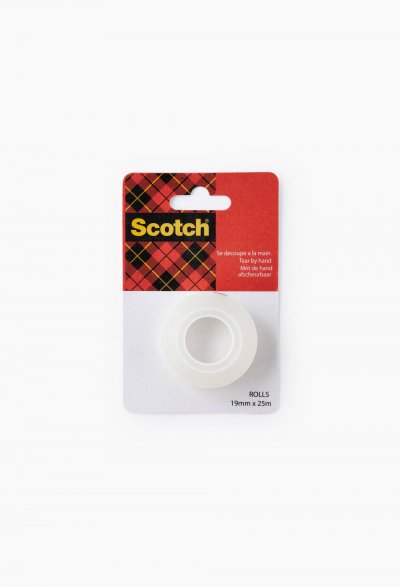 SCOTCH Ruban adh&eacute;sif transparent d&eacute;coupe &agrave; la main,  (25 m x 19 mm)