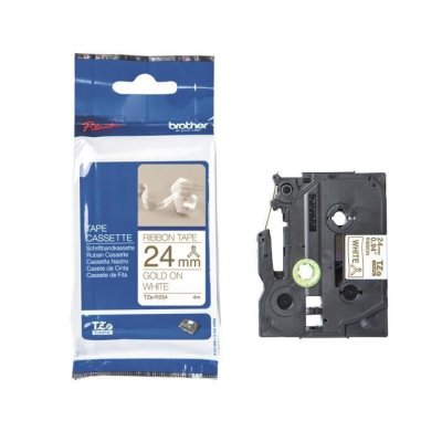 BROTHER Ruban  - tzer254 /24mm or sur blanc - qt 1 BRO4977766801881