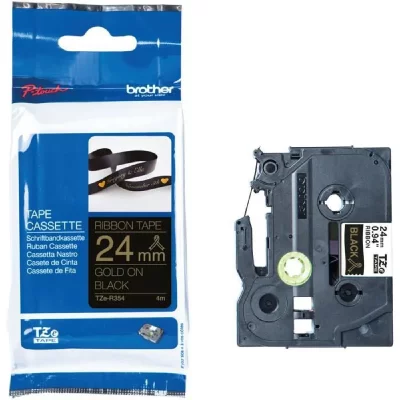 BROTHER Ruban  - tzer354 - 24mm or sur noir - qt 1 BRO4977766801904