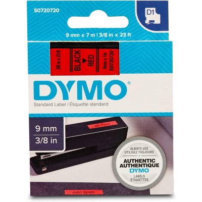 DYMO Ruban D1 -  - 9mm x 7m - Noir & Rouge