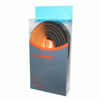 BIKE RIBBON Ruban de guidon v&eacute;lo BikeRibbon Drop noir/orange