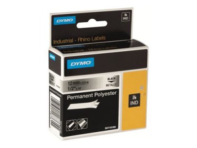 DYMO Ruban &eacute;tiquette  - Polyester M&eacute;tal 9 mm