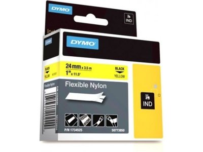 DYMO Ruban flexible 24MM jaune pour  Rhino 6000 - Transfert thermique