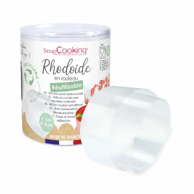 SCRAPCOOKING Ruban rhodo&iuml;de pour entremets 3 m x 8 cm - 