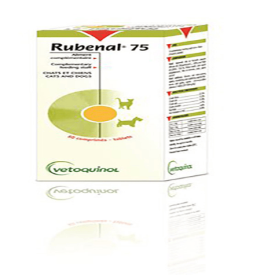 VETOQUINOL Rubenal BT 60 CP Compl&eacute;ment Alimentaire pour Chien 75 MG