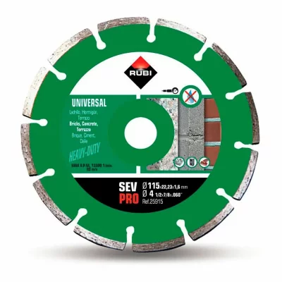 RUBI -Disque diamant g&eacute;n&eacute;ral segment&eacute; g&eacute;nie, 25915