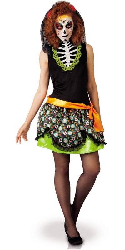 RUBIE S Rubies - D&eacute;guisement Femme Dia de los Muertos, Taille Standard Adulte