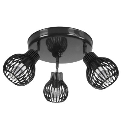 TOSEL RUGBY - Plafonnier articul&eacute; m&eacute;tal noir