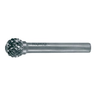 RUKO  116043 - Fresas metal duro forma D - KUD Esf&eacute;rica (10 x 49 mm)
