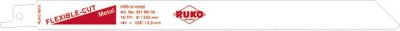 RUKO  33289135 Lot de 5 lames de scie sabre Longueur 200 mm