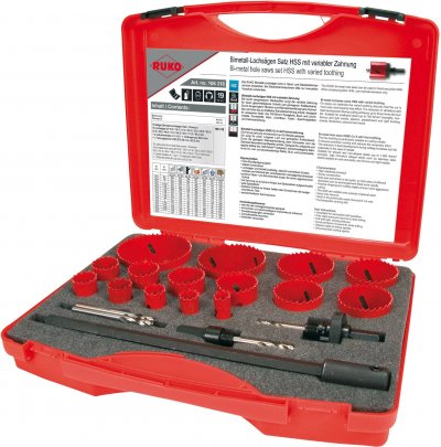 RUKO  - hss trou bi-m&eacute;tal ensembles de scie. rot.Premium hss 19