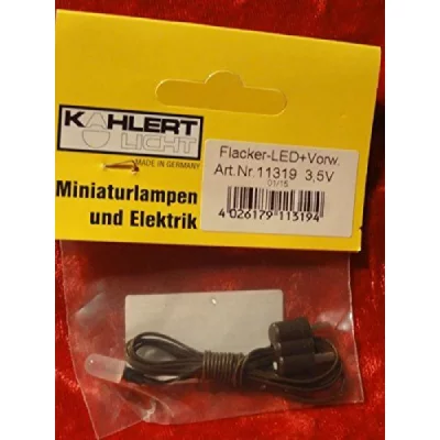 Rulke Rulke011319 Flacker LED avec c&acirc;ble et Prise Rouge