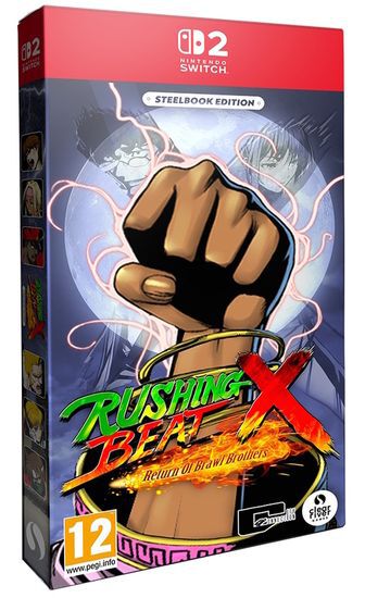 JUST FOR GAMES MAXIMUM ENT. Rushing Beat X: Return of the Brawl Brothers Steelbook Edition SWITCH 2 - Neuf