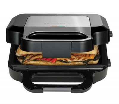 RUSSELL HOBBS  3-in-1 Sandwich Waffle Maker - Noir - 750W