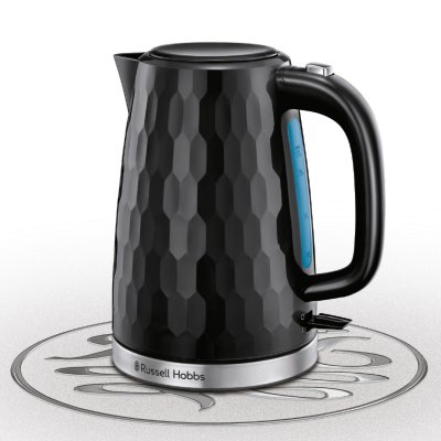 RUSSELL HOBBS  - Bouilloire &eacute;lectrique Honeycomb Noir Noir