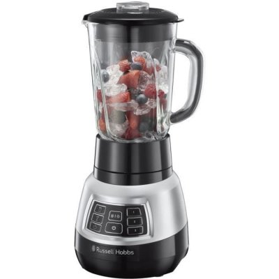 RUSSELL HOBBS  Velocity Pro 1,5 L M&eacute;langeur de table Noir, Acier inoxydable, Transparent 1000 W