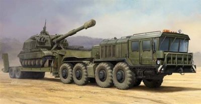 TRUMPETER Russian Kzkt-7428 Transporter With Kzkt- -9101 Semi Trailer- 1:35e -