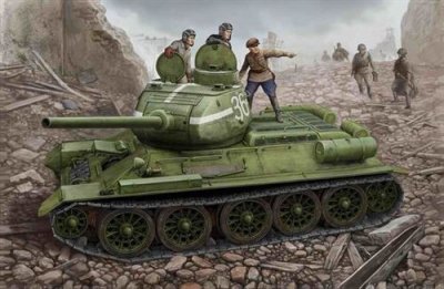 HOBBY BOSS Russian T-34/85 (1944 Flattened Turret) Tank- 1:48e - 