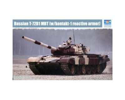 TRUMPETER Russian T-72b1 Mbt(w/kontakt-1 Reactive Amor)- 1:35e - 