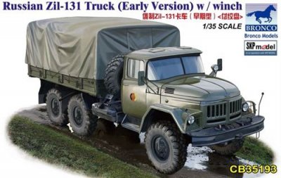 BRONCO MODELS Russian Zil-131 Truck (early Version) W/winch- 1:35e - 