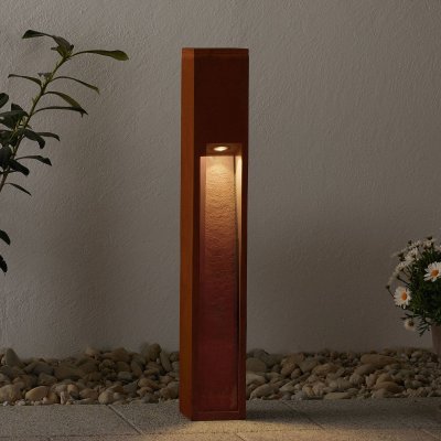 SLV Rusty slot 80, fonte rouill&eacute;e, e27 &eacute;co. &Eacute;nergie, max. 11w, ip44