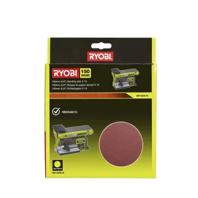 RYOBI  10 disques abrasif 150mm auto-agrippants
