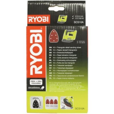 RYOBI  Assortiment 10 abrasifs auto-agrippants