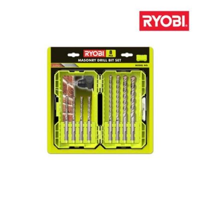 RYOBI  Coffret empilage 8 forets SDSPLUS RAK08SDS2