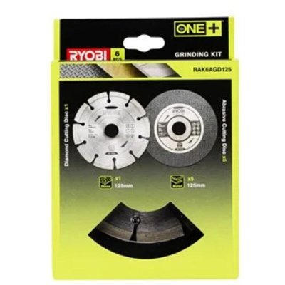 RYOBI  Kit 6 disques meuleuse &Oslash; 125 mm
