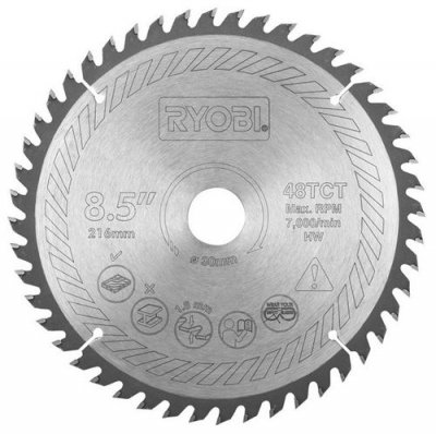 RYOBI  - Lame carbure 216 mm scie &agrave; coupe d'onglet - SB216T48A1
