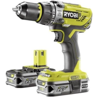 RYOBI  Pack Perceuse-visseuse &agrave; percussion + 2 Batteries - 2,5Ah - 50 Nm