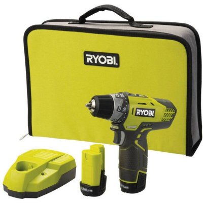 RYOBI  Perceuse 12 volts &ndash;  2 x 1,3Ah lithium