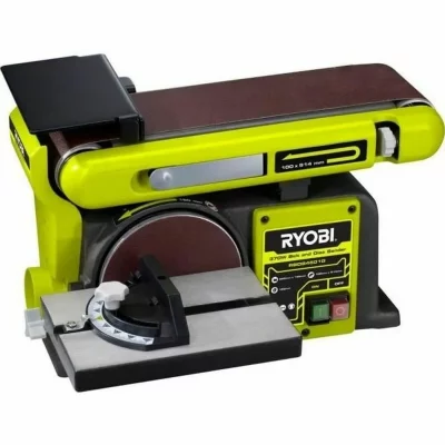RYOBI  Ponceuse &agrave; bande et &agrave; disque 370 Watts