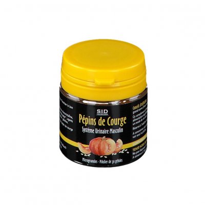 SIDN S.I.D Nutrition Syst&egrave;me Urinaire Masculin P&eacute;pins de Courge 30 G&eacute;lules