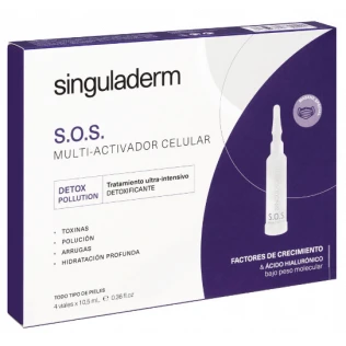 PRIMADERM S.O.S. SOS Multi-activateur Cellulaire D&eacute;tox-Pollution Lot de 4 x