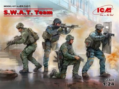  S.w.a.t. Team (4 Figures) - 1:24e - Icm
