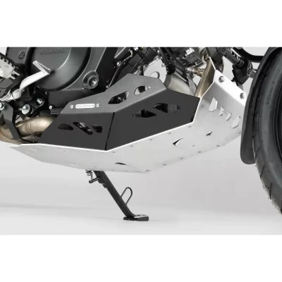 SW MOTECH Sabot moteur SW-MOTECH avec barres de protection lat&eacute;rale noir / gris