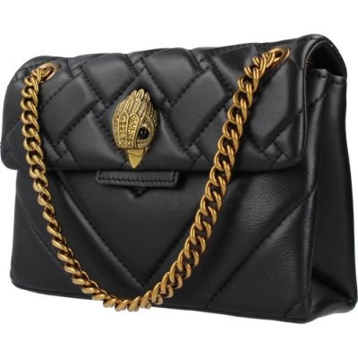 KURT GEIGER LONDON Sac &agrave; bandouli&egrave;re Kurt Geiger Mini Kensington en cuir matelass&eacute; noir