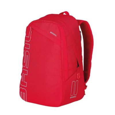 BASIL Sac &agrave; dos  Flex Backpack rouge 17L avec fixation Hook-on porte b