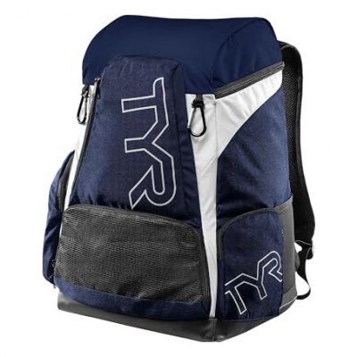 TYR Sac &agrave; dos de natation  Alliance 45L bleu marine blanc