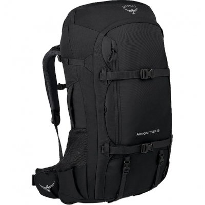 OSPREY Sac &agrave; dos de randonn&eacute;e  Farpoint Trek 55 (Black) Homme