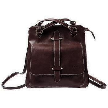 KATANA Sac &agrave; dos  en cuir de Vachette gras K 32605 - Chocolat