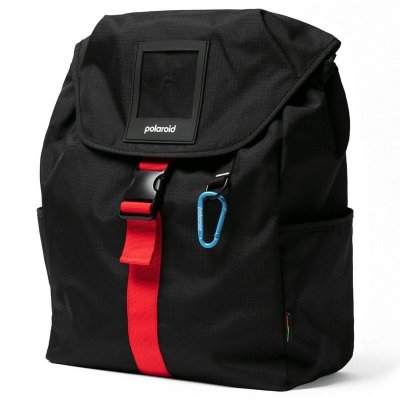 POLAROID Sac &agrave; dos  ripstop en materiaux recycl&eacute;s pour appareil photo instantan&eacute; 25l noir