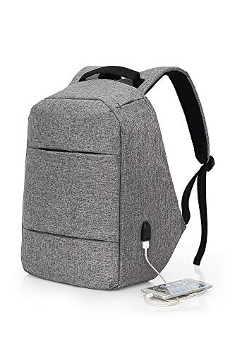 DP Sac &agrave; dos pour PC portable Anti-vol  &eacute;tanche Gris