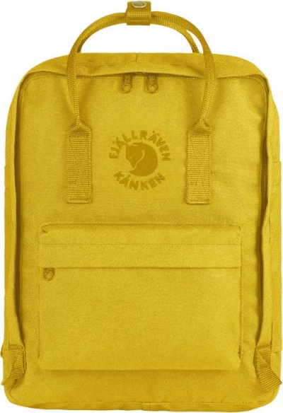 FJALLRAVEN Sac &agrave; dos Re-Kanken 38 cm Sunflower Yellow 142 SUNFLOWER YELLOW