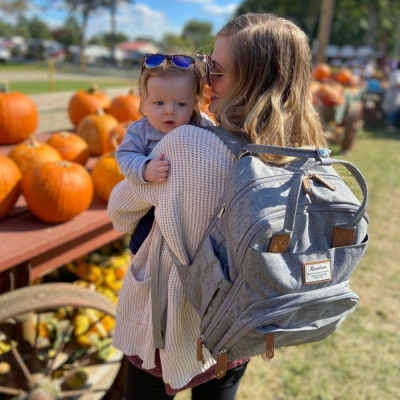 RUVALINO Sac &agrave; dos- sac &agrave; langer b&eacute;b&eacute; - gris clair Art-0234