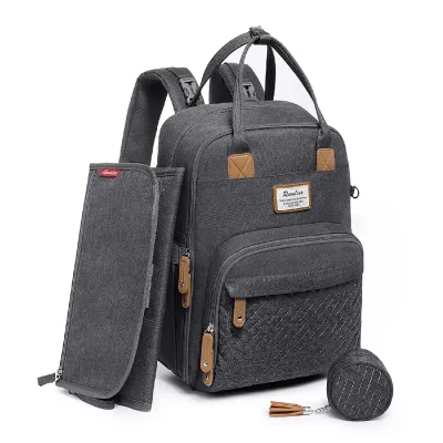 RUVALINO Sac &agrave; dos - sac &agrave; langer b&eacute;b&eacute; - gris fonc&eacute; Art-0233