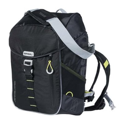 BASIL Sac a dos velo avec bande led  miles nordlicht 17 litres noir