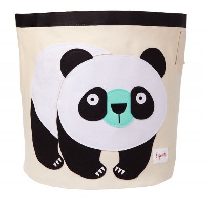 3 SPROUTS Sac &agrave; jouets Panda (43 x 43 cm)