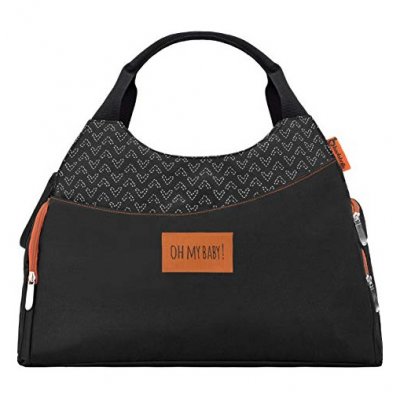 BADABULLE Sac &agrave; Langer  Multipocket - Noir
